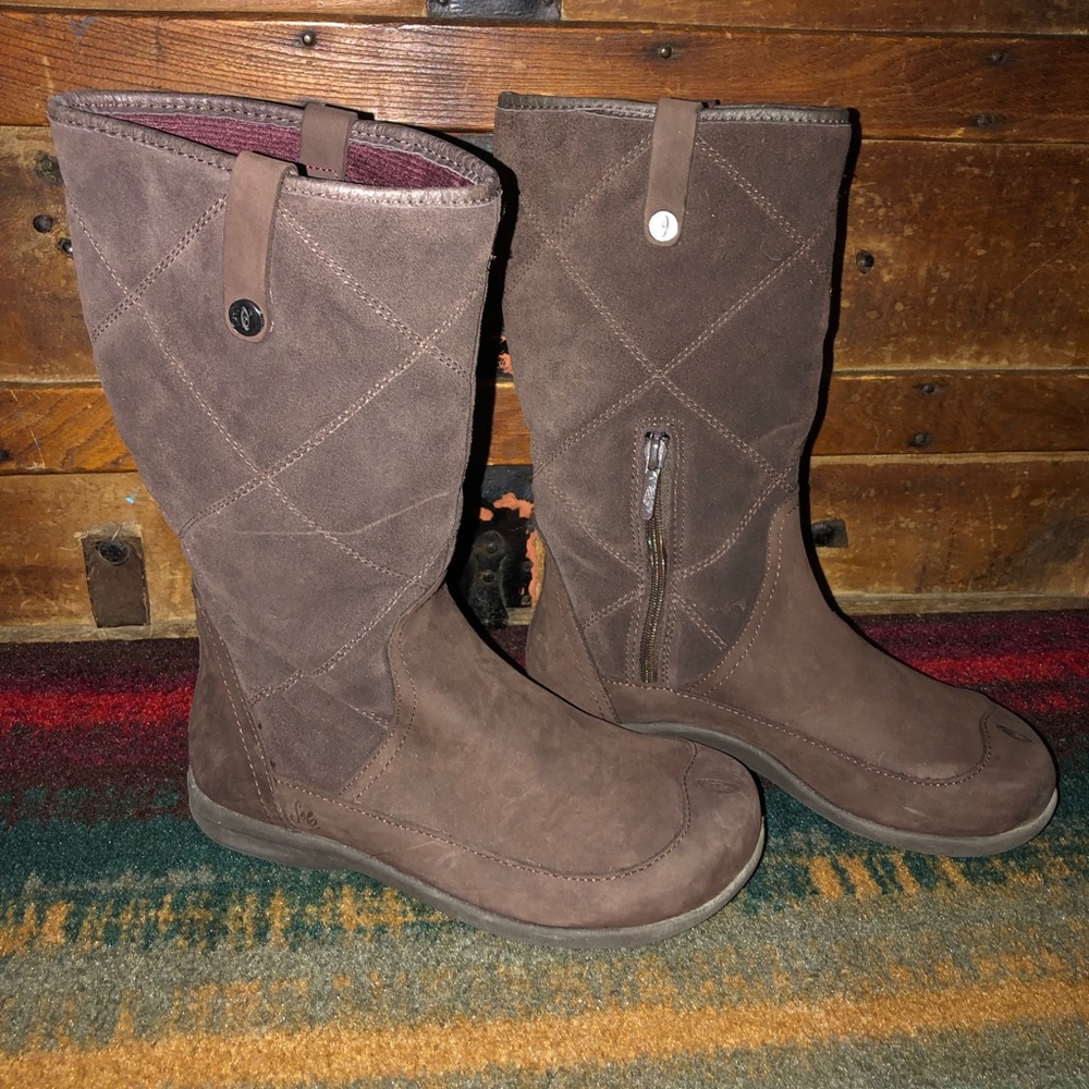 Sole, Brown Quilted, Winter Boots
